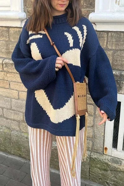 Pull tricoté éthique Kayla en coton coloré pour un style unique et responsable do