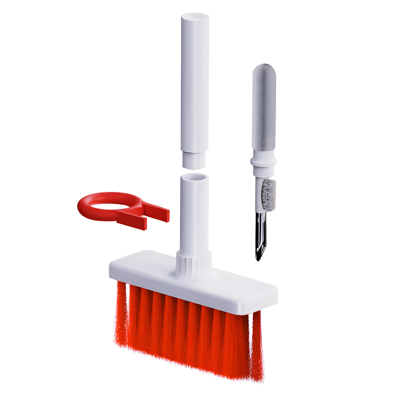 Stylish White and Red Design Keyboard Cleaning Brush Kit by Juiil travel bott