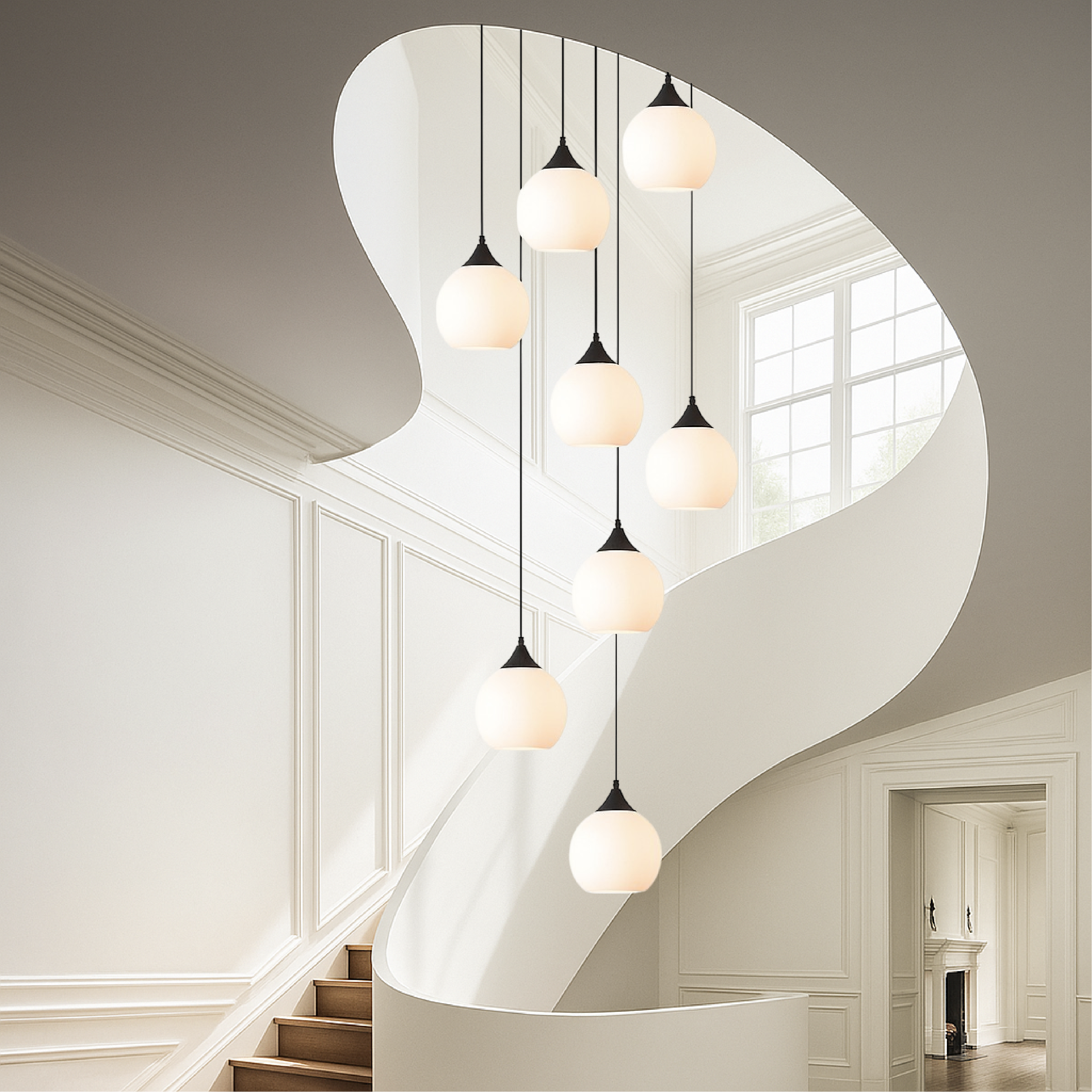 Chandelier of the Staircase of the Villa of Gade