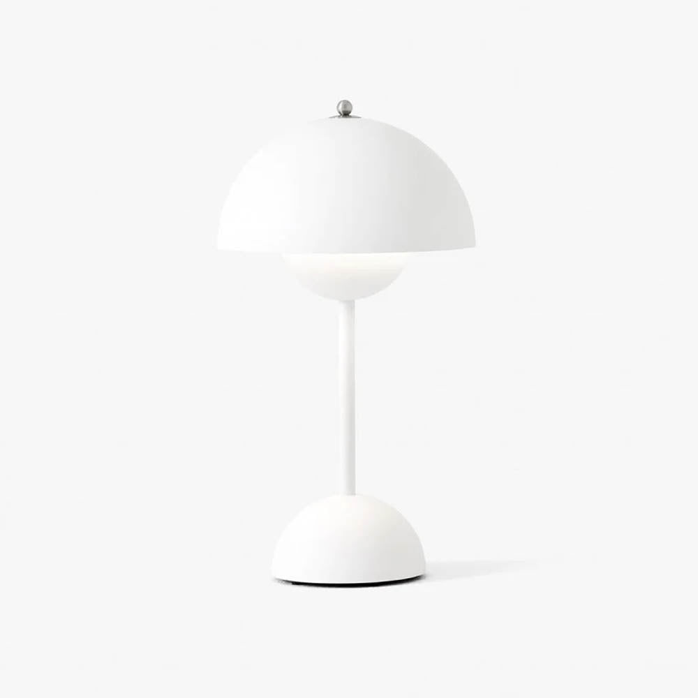 Lampe de Chevet Sans Fil - Flowerpot Blanc | Design Minimaliste pour une Décoration Intérieure Chic