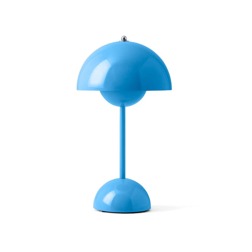 Lampe de Chevet Sans Fil - Flowerpot Bleu Swim | Éclairage Uniforme pour une Atmosphère Relaxante