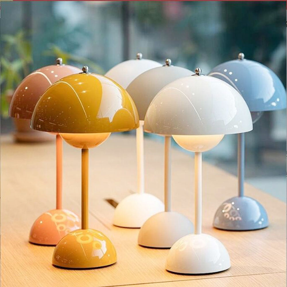Lampe de Chevet Sans Fil - Flowerpot Jaune | Luminaire Coloré pour un Éclairage Vibrant