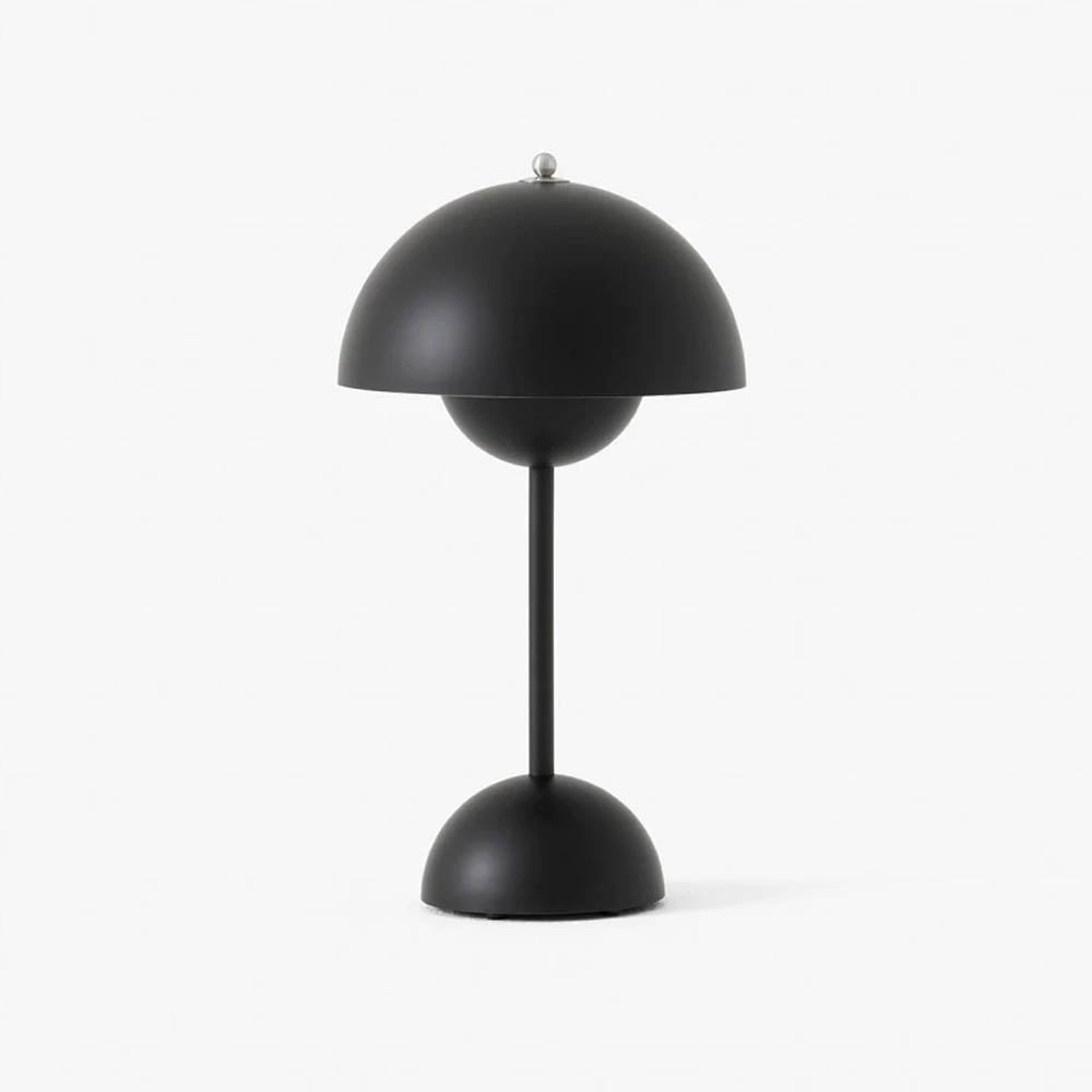 Lampe de Chevet Sans Fil - Flowerpot Noir | Éclairage Moderne et Élégant trav