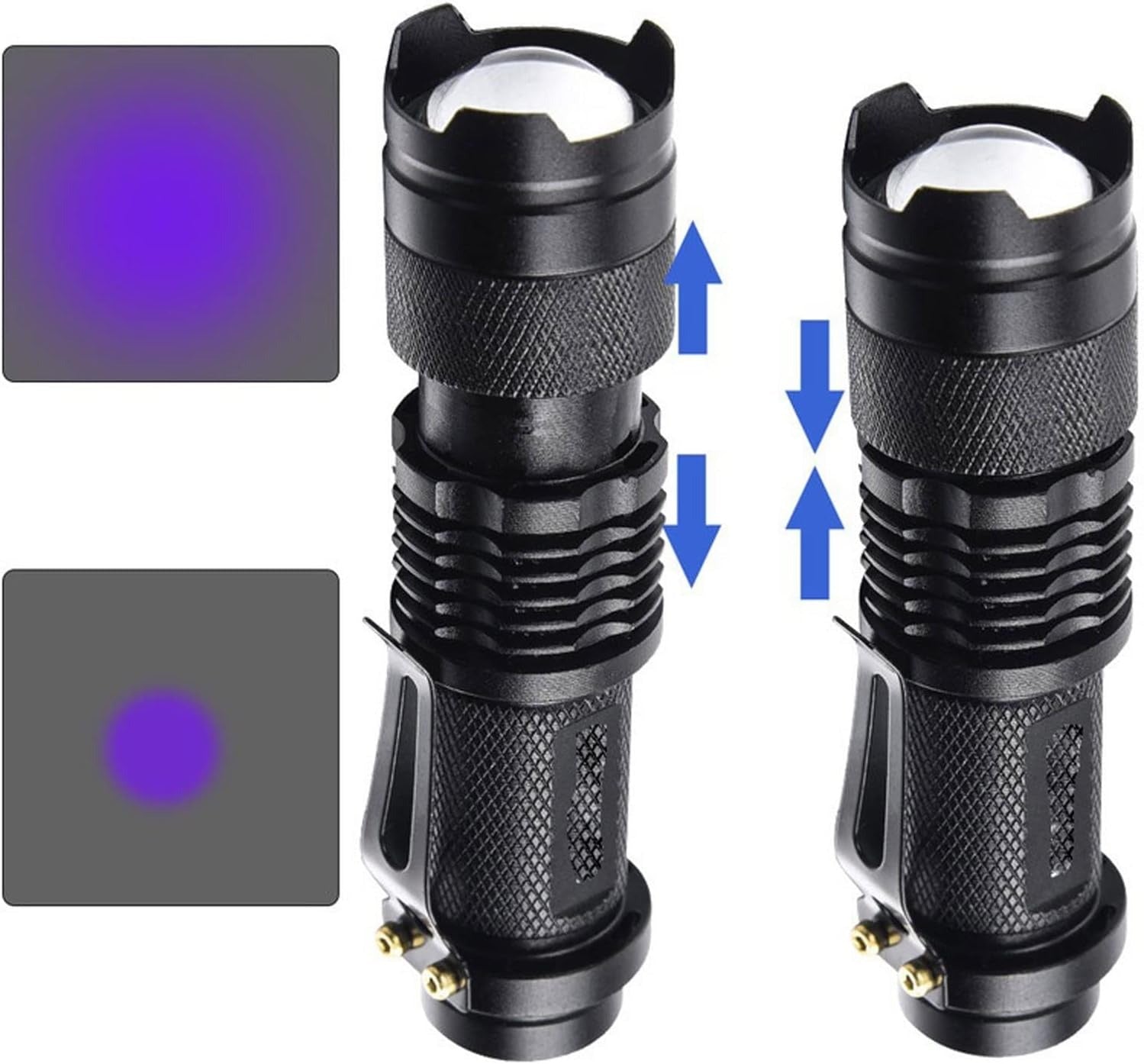 Lampe de Poche LED UV 395nm portable et résistant à l'eau travel bottle leak-