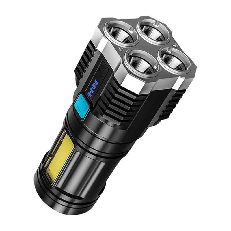 Lampe torche puissante avec batterie USB pour recharge pratique travel bottle