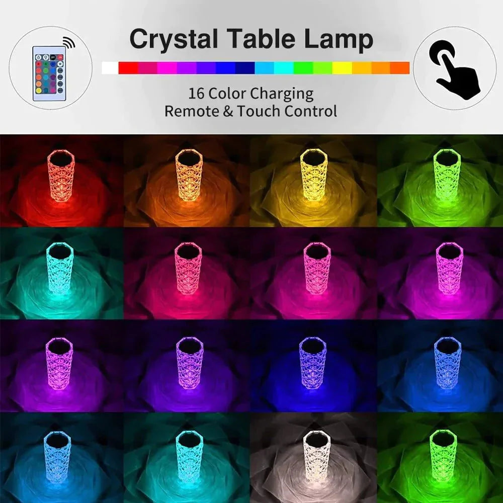 Lampe cristal élégante avec un éclairage rayonnant pour une atmosphère apaisante