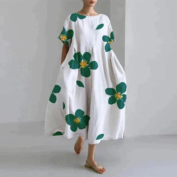 Robe décontractée et élégante à imprimé floral en LX- pour un look chic trave
