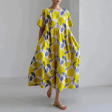 Robe décontractée et élégante à imprimé floral en LX- pour un confort élégant dog