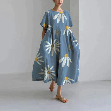 Robe décontractée et élégante à imprimé floral en LX- pour un look chic et moderne