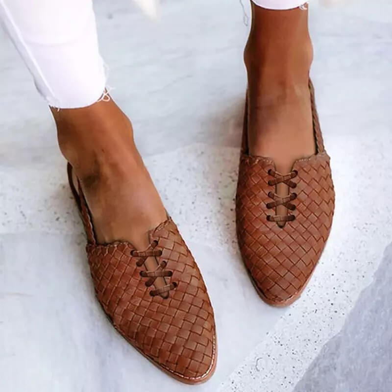 Chaussures pantoufles pour femmes modernes Marron foncé luxueuses et élégantes do