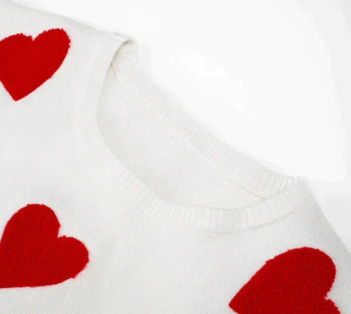 Pull coeurs en tricot doux pour un style féminin et élégant travel bottle lea