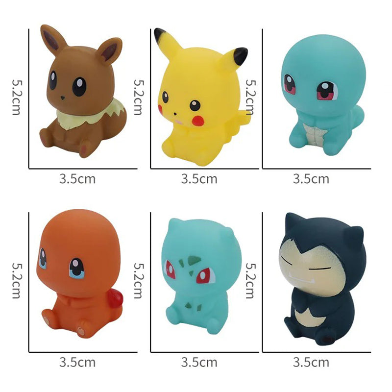 Lot de figurines Pokémon pour enfants - Jouets de bain amusants accessoires baignoire