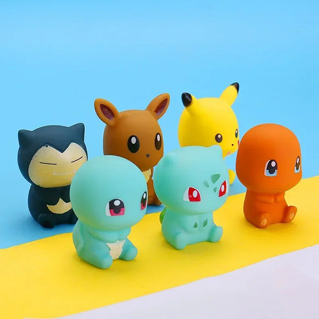 Lot de figurines Pokémon pour enfants - Jouets de bain amusants accessoires baignoire