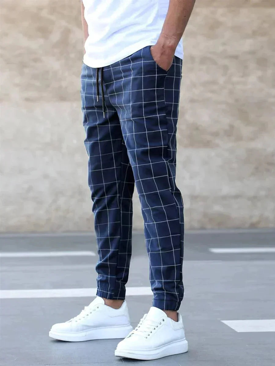 Pantalon élégant Luce bleu pour homme - Confort luxe et sophistication moderne do