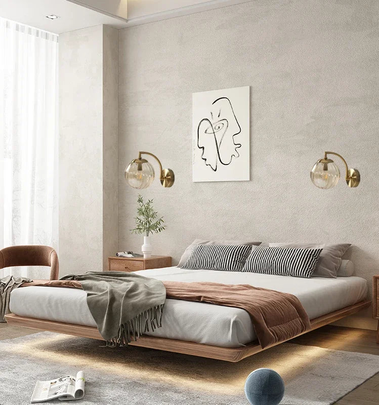 Applique Murale Moderne en Verre LED | Décoration Intérieure Ambiance Chaleureuse