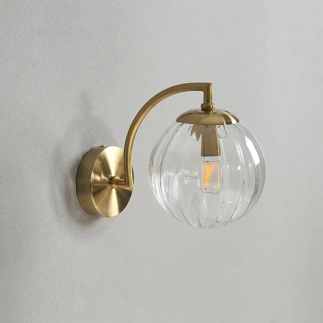 Applique Murale Moderne en Verre LED Clair | Matériaux Durables Éclairage Intérieur