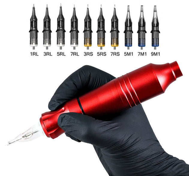 Machine à tatouage professionnelle équipée de cartouches d'aiguilles travel b