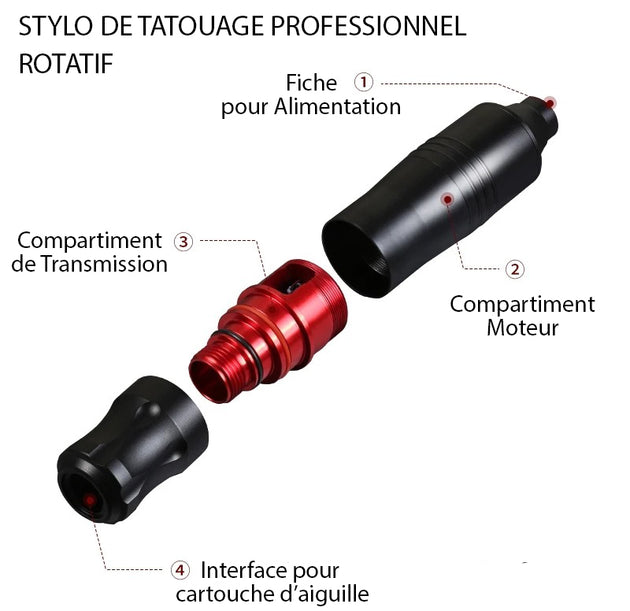 Machine à tatouage professionnelle avec ergonomie optimale travel bottle leak