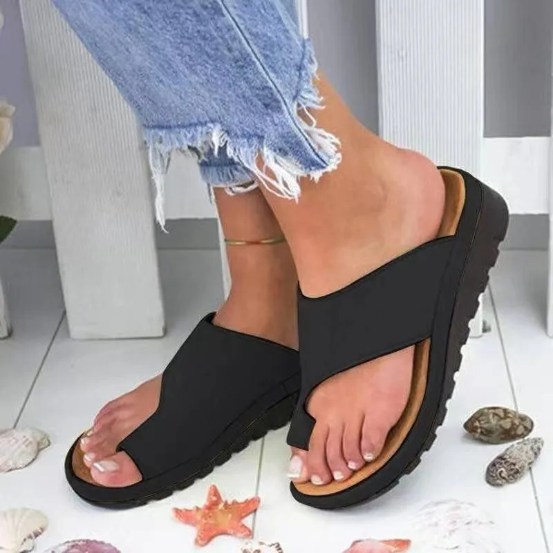 Sandales Correctrices Hallux Valgus Kopy en couleur Noir - Design élégant et confort optimal