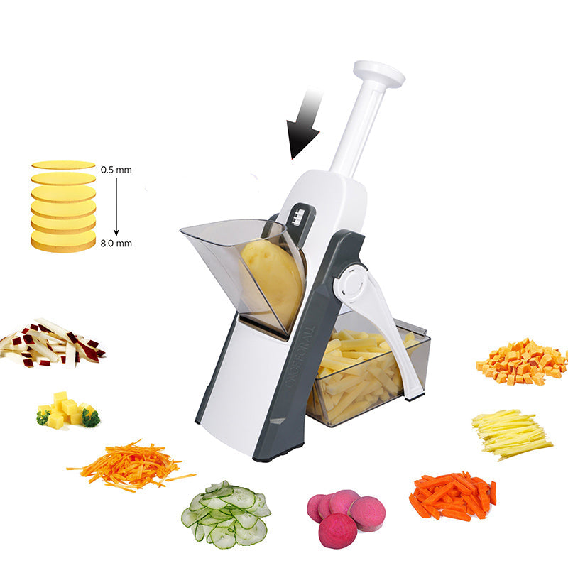 Mandoline de cuisine - Coupe légume facile et rapide avec nettoyage rapide tr