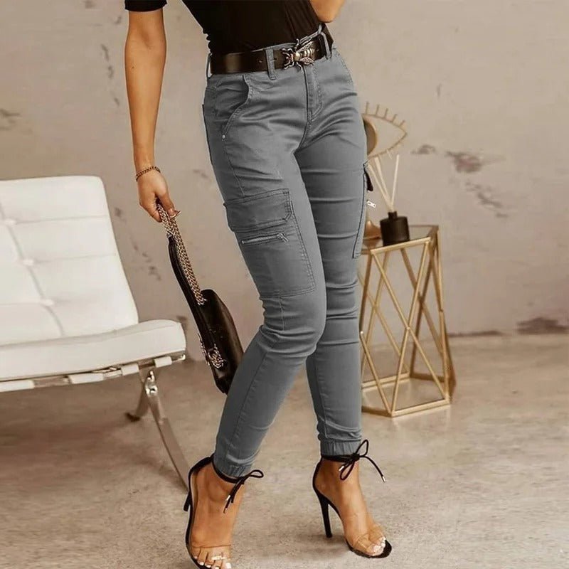 Jean cargo Gris - Confort élégant et look moderne pour vos sorties décontractées