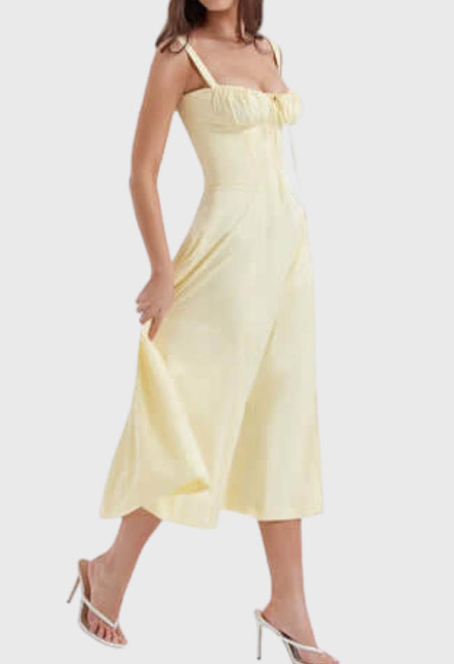 Robe d'Été à Fleurs Nathalie - Élégance et Confort pour Occasions Spéciales t