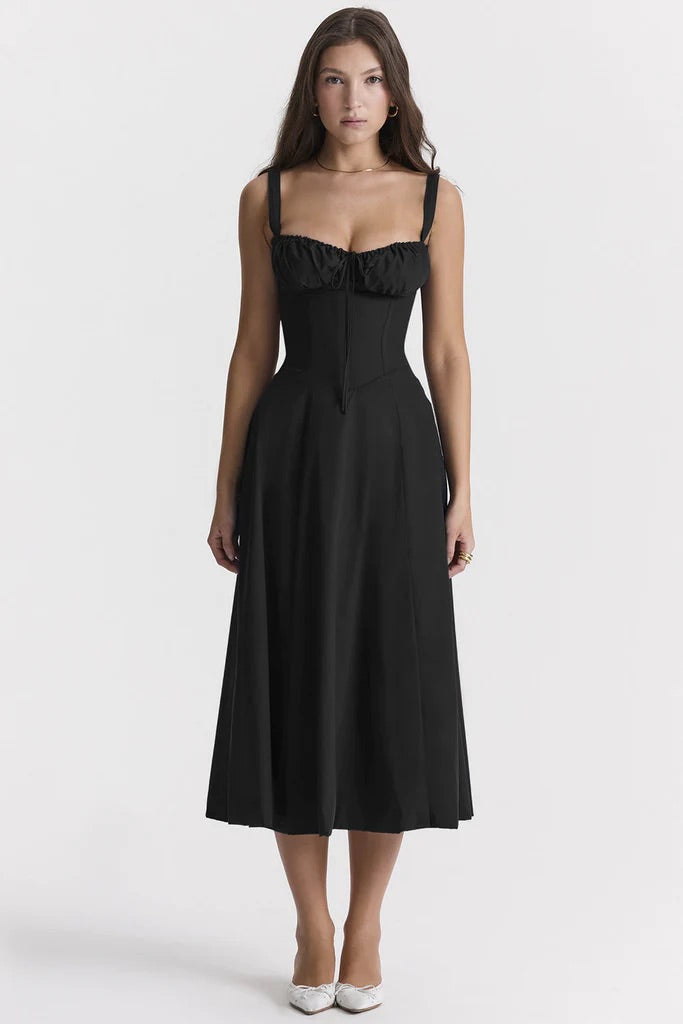 Robe d'Été à Fleurs Nathalie - Élégance et Confort pour Occasions Spéciales t