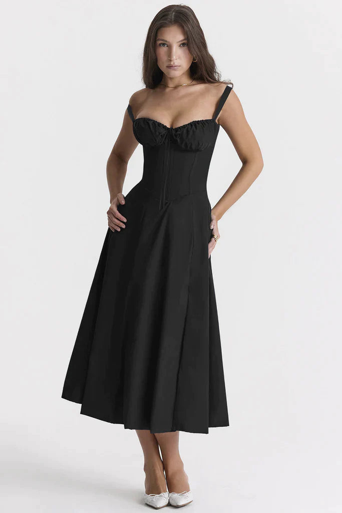 Robe d'Été à Fleurs Nathalie - Élégance et Confort pour Occasions Spéciales t