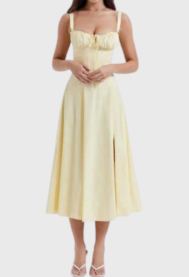 Robe d'Été à Fleurs Nathalie - Élégance et Confort pour Occasions Spéciales t