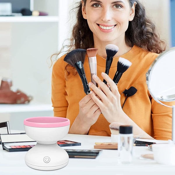 Nettoyeur de pinceaux maquillage électrique - Santé de la Peau Améliorée trav