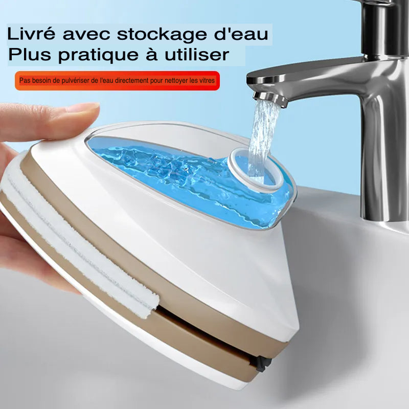 Nettoyeur de vitres magnétique - Bras auto-agraffants pour une utilisation facile