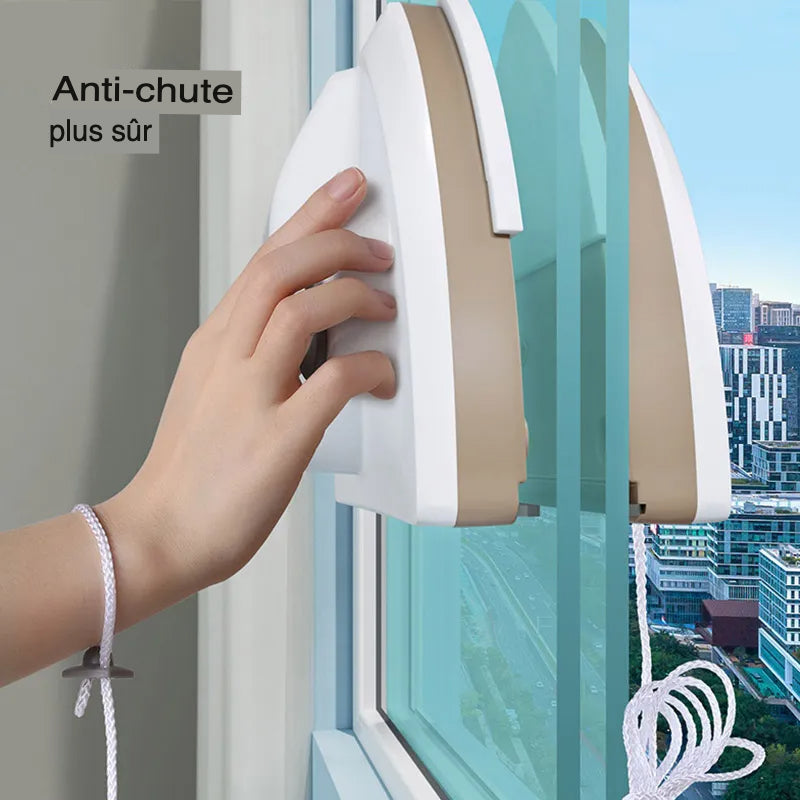 Nettoyeur de vitres magnétique - Qualité supérieure pour des fenêtres impeccables