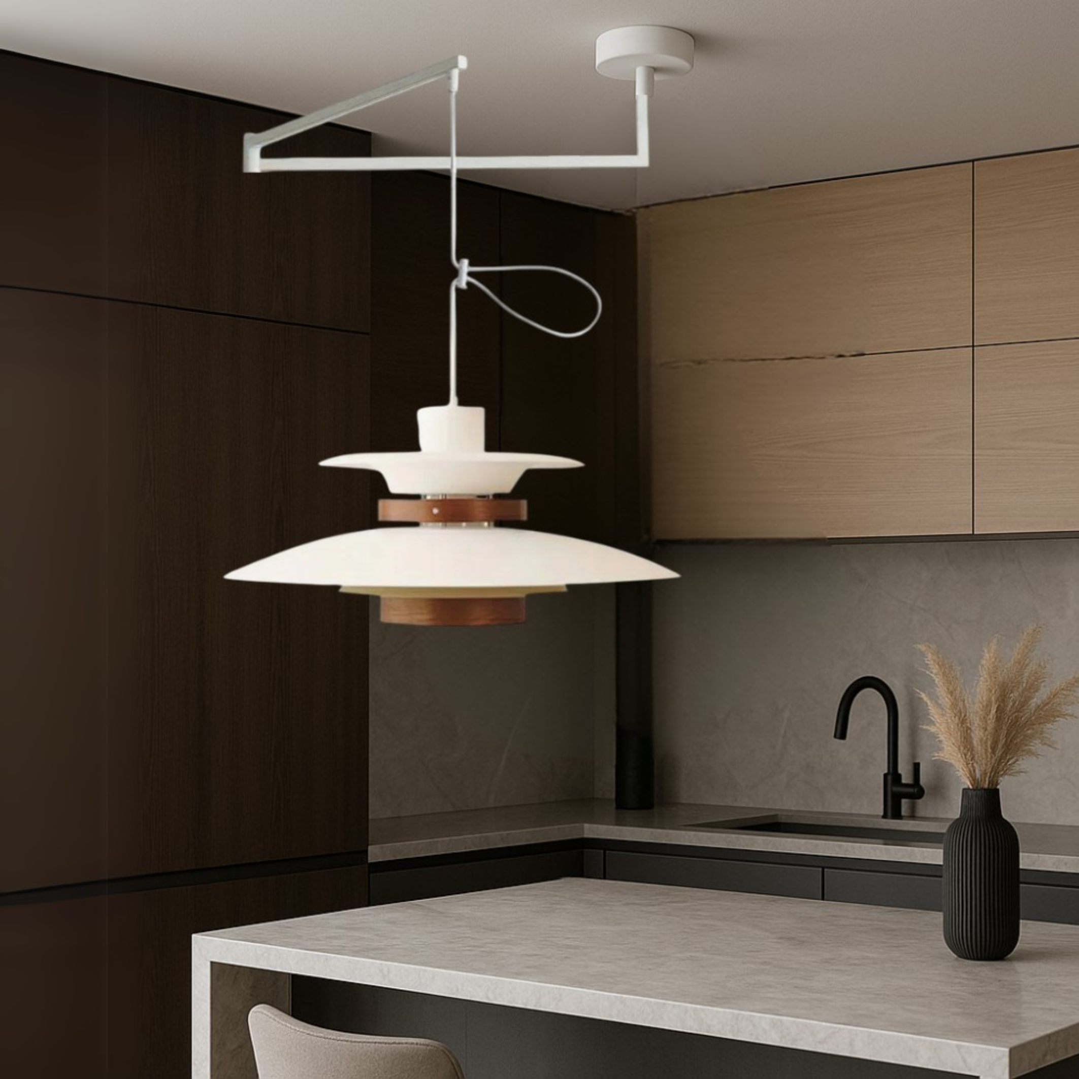 Merado articulated arm pendant lamp