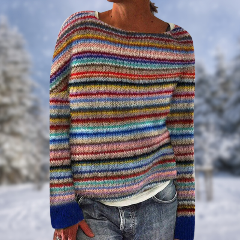 Sweat élégant multicolore en polyester de qualité - Confort Suprême et Style Moderne