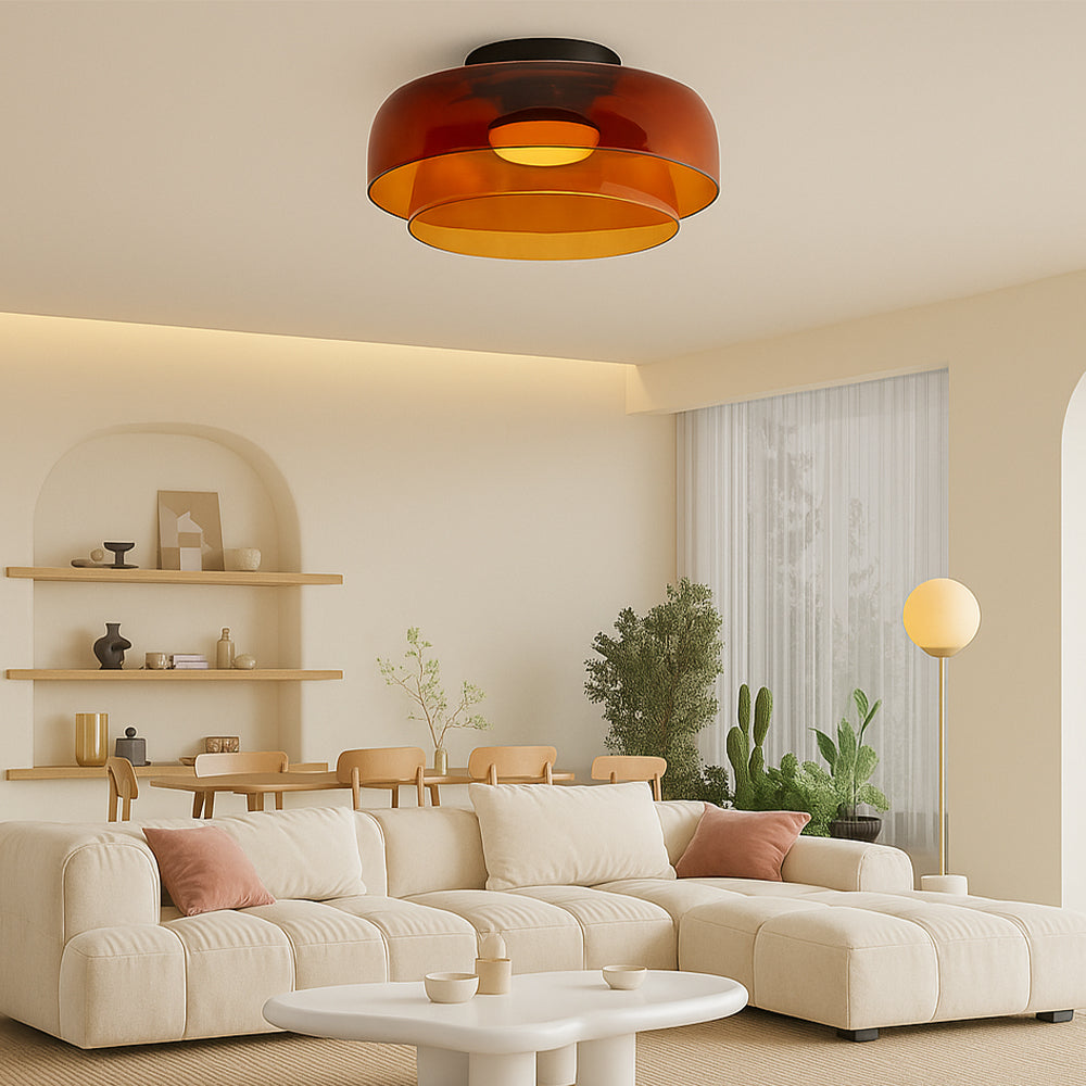 Nordic Bauhaus glass pendant lamp