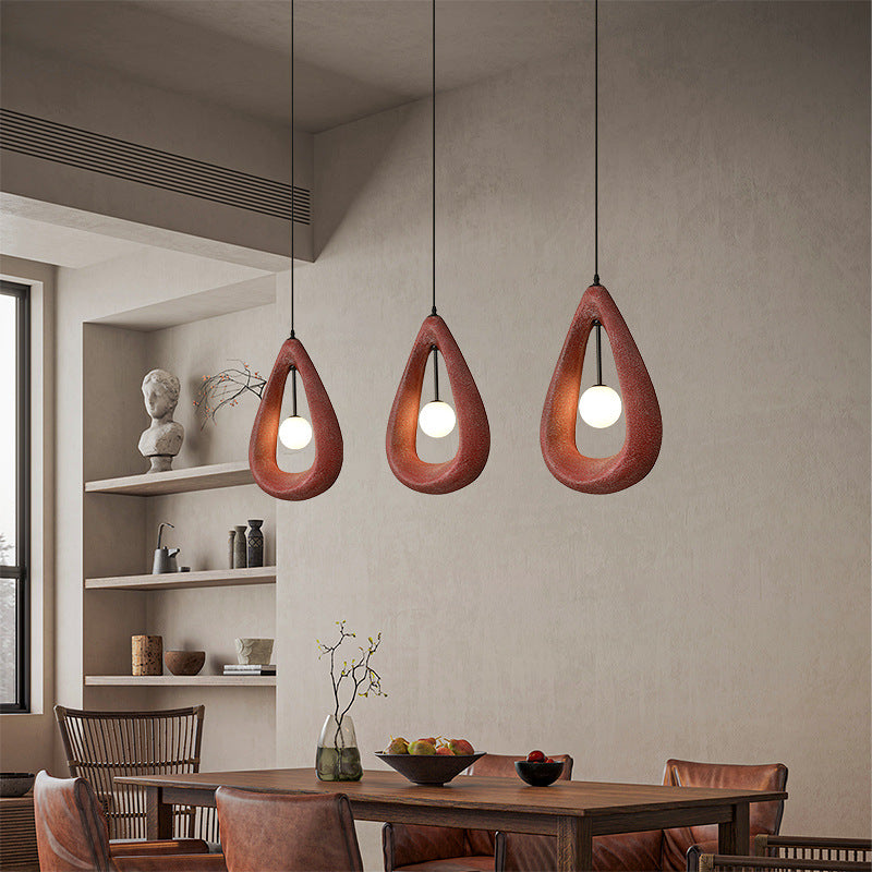 Japandi Oval Pendant Light