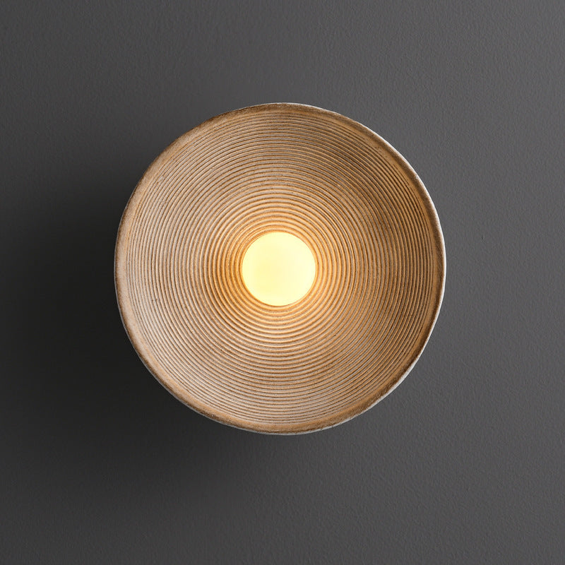 Japanese wooden wall lamp
