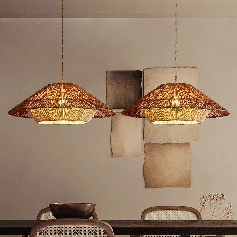 Woven Bamboo Pendant Lamp