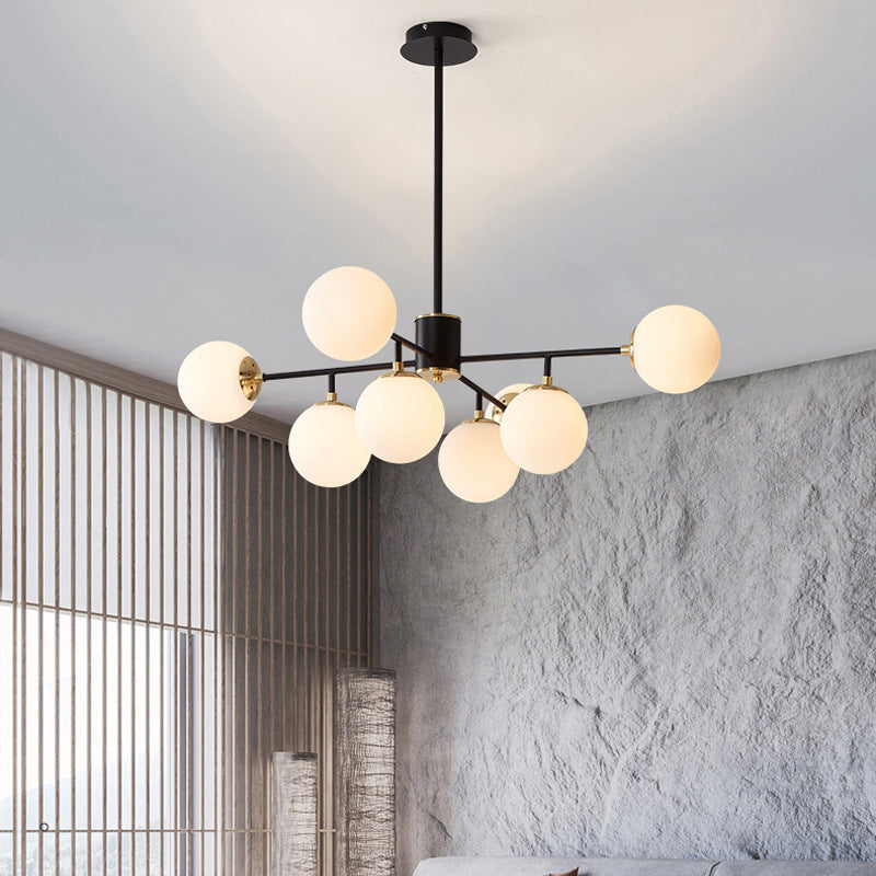 Nordic glass chandelier