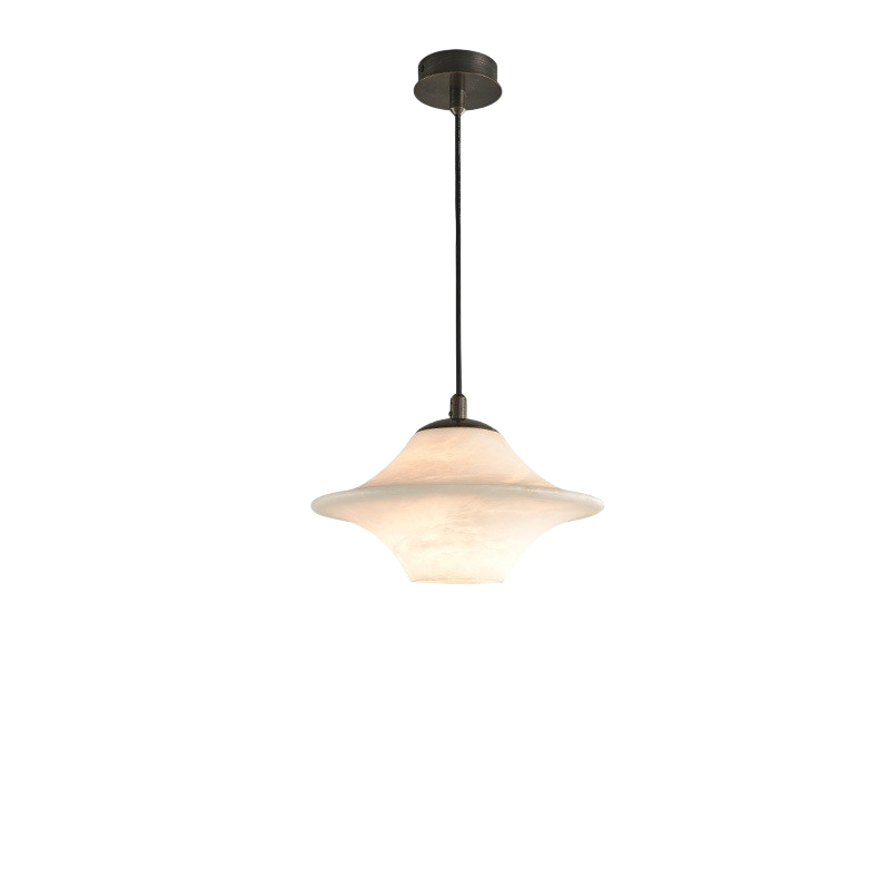 Natural marble pendant light