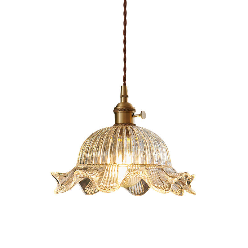 Vintage transparent pendant lamp