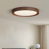 Dark wood ceiling light