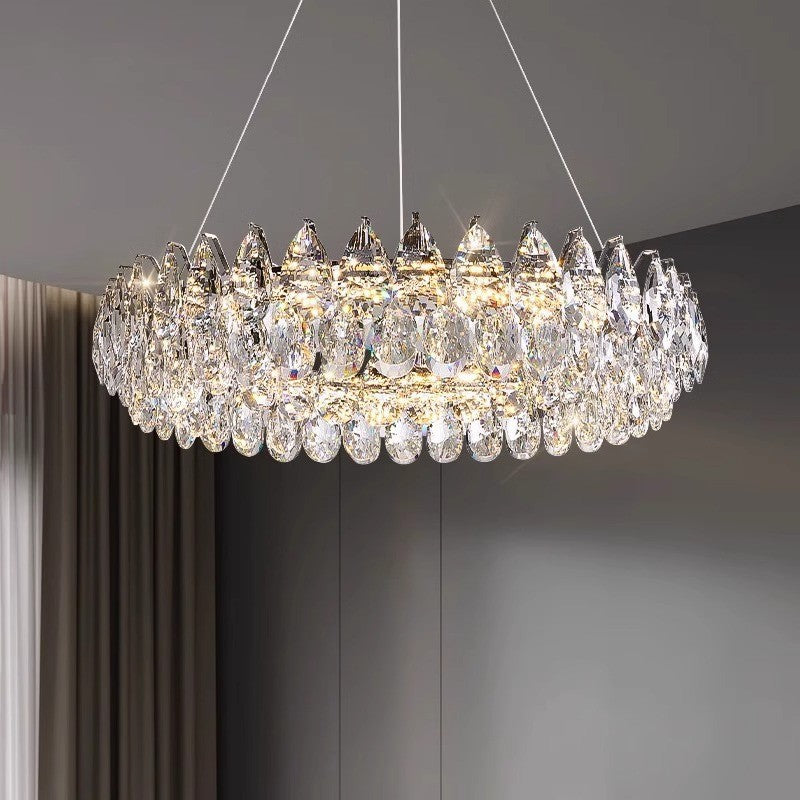 Crystal ring chandelier
