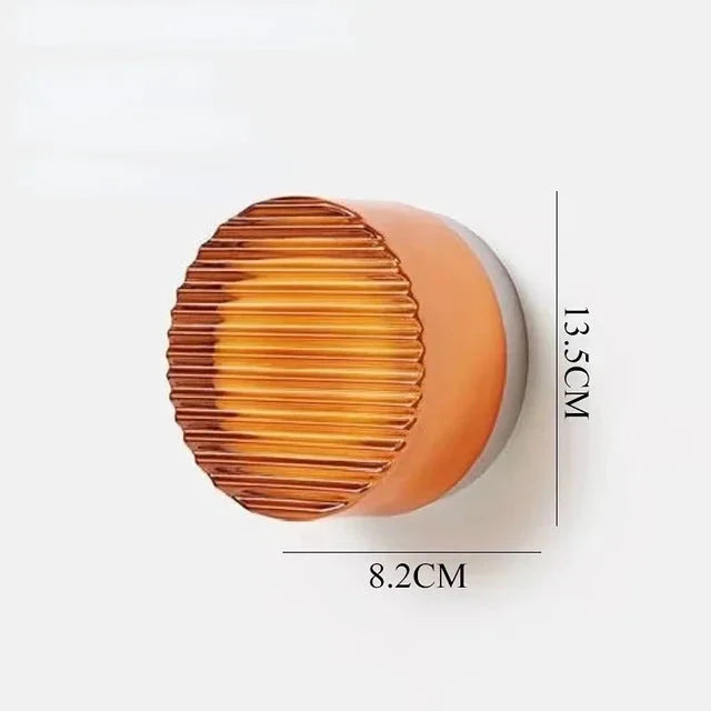 Lampe Murale Ronde Moderne Orange - Ambiance chaleureuse et moderne travel bo