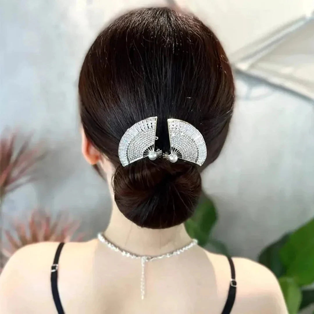 Pince Cheveux Tendance - Éventail, Accessoire Cheveux Élégant pour Tous Types de Cheveux