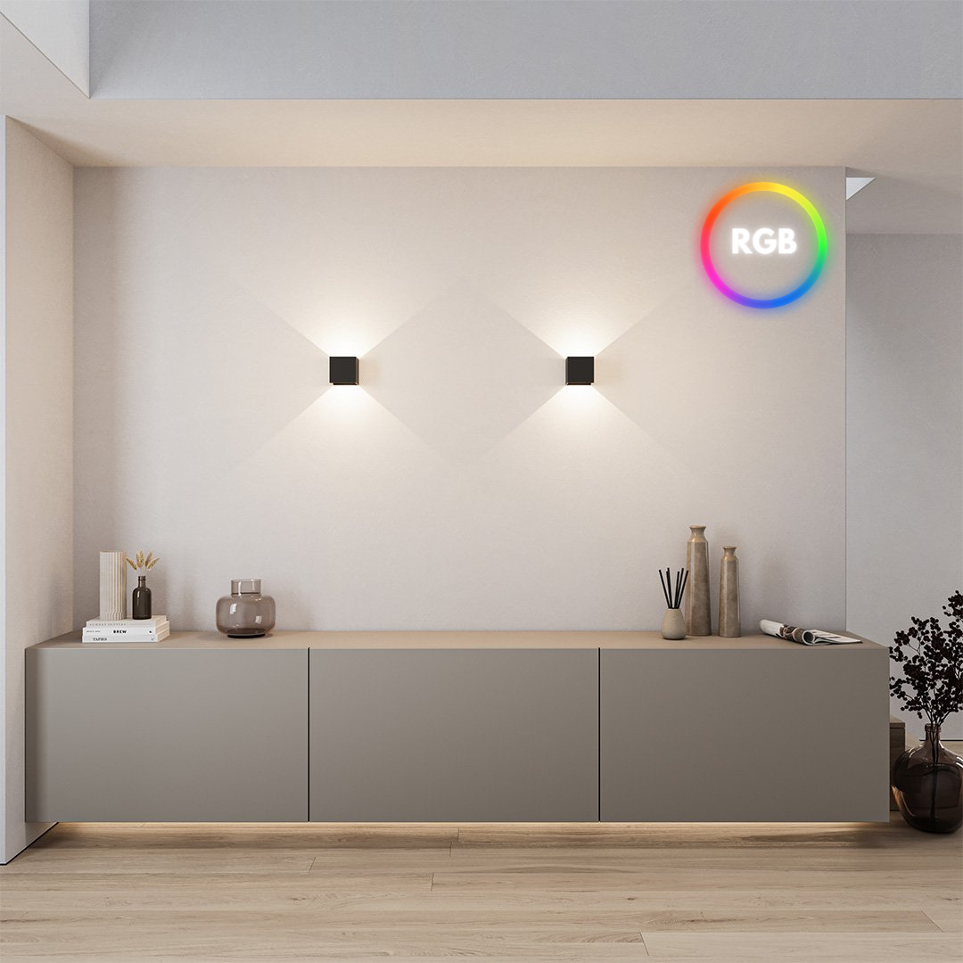 Applique Murale RVB Sans Fil RadiantGlow | Ambiance Chaleureuse et Design Sophistiqué