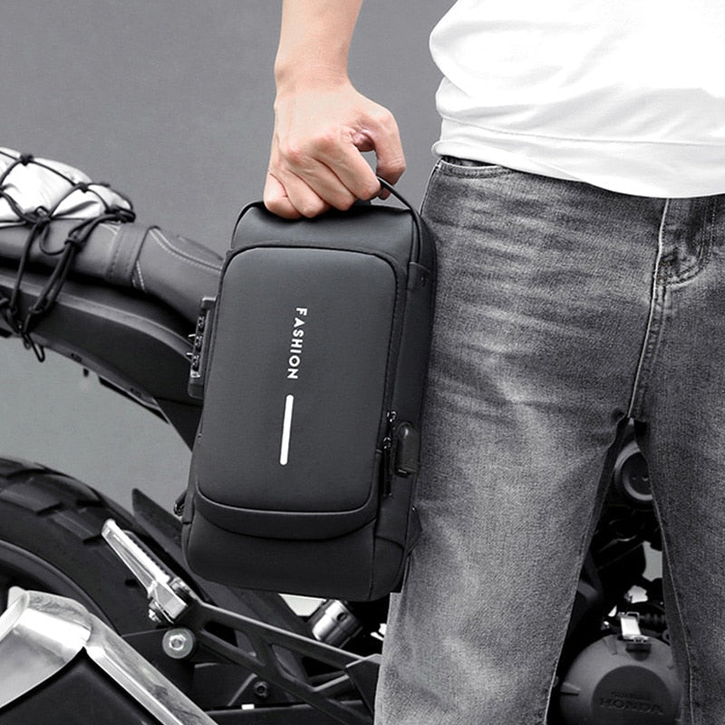 Sac à bandoulière USB antivol sécurisé avec bandoulière ajustable pour un port confortable