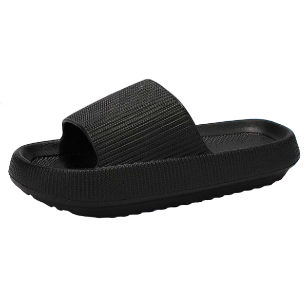 Sandales orthopédiques mixtes noir - Matériaux durables et semelle épaisse pour circulation sanguine
