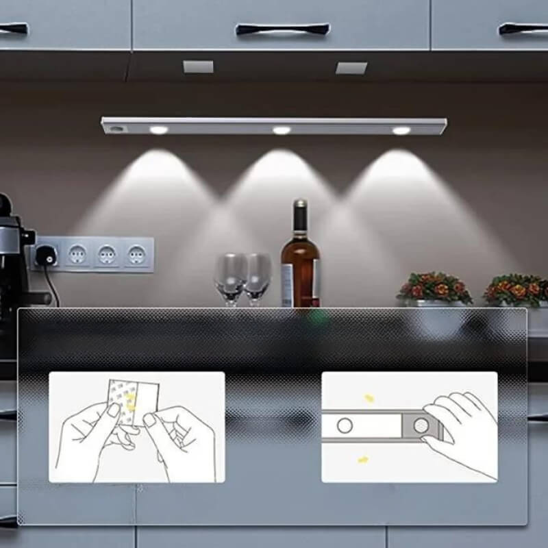 Lampe moderne sans fil à détecteur de mouvement - Éclairage automatique LED économique