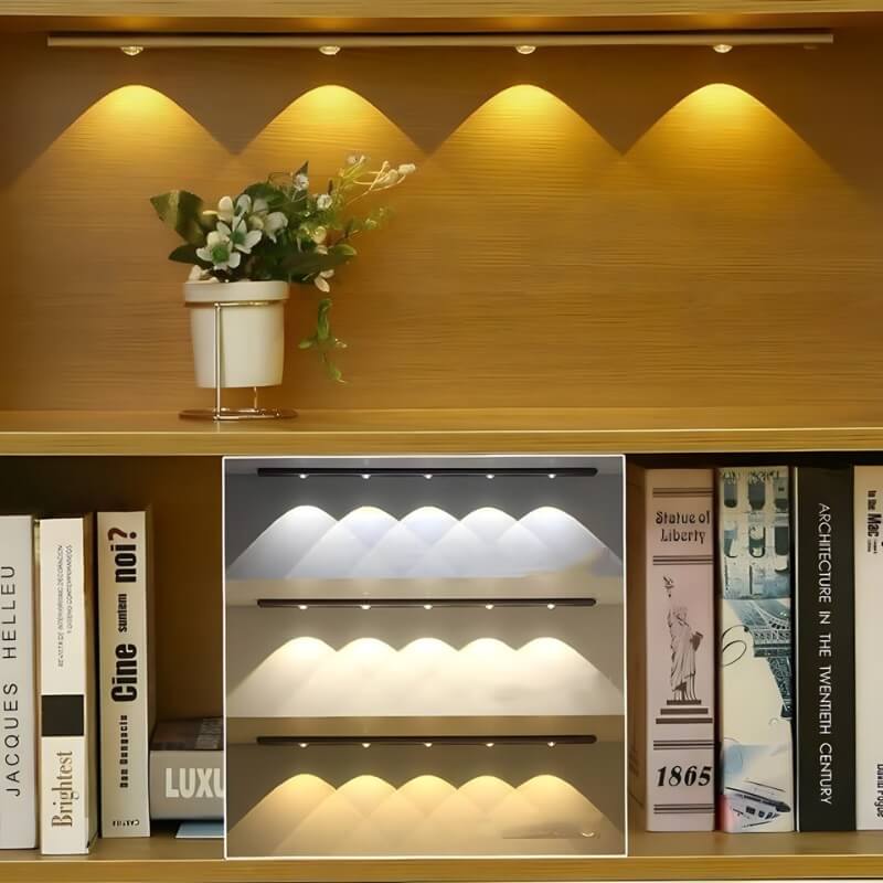 Lampe moderne sans fil Argenté - Éclairage LED avec détection de mouvement tr